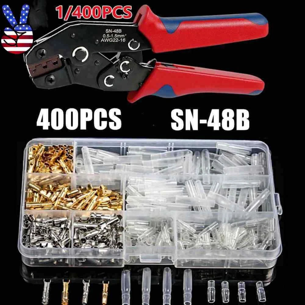 3.9mm Brass Bullet Connectors Male Female Crimp Terminals Automotive