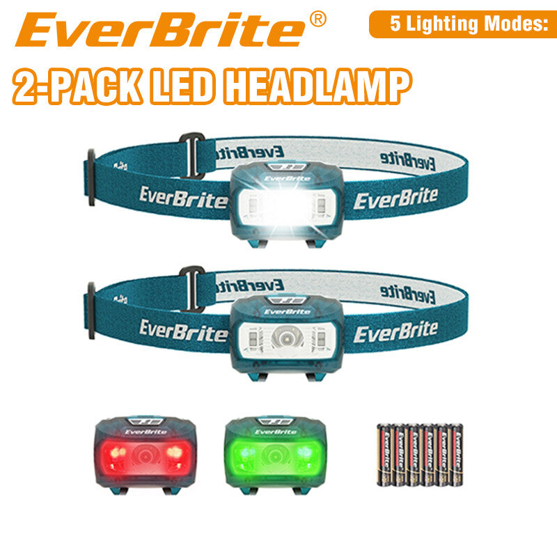 EverBrite LED Headlamp 2-Pack by EverBrite