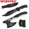 Workpro Hunting Knife Hatchet Axe Combo Set Full Tang Fixed Blade