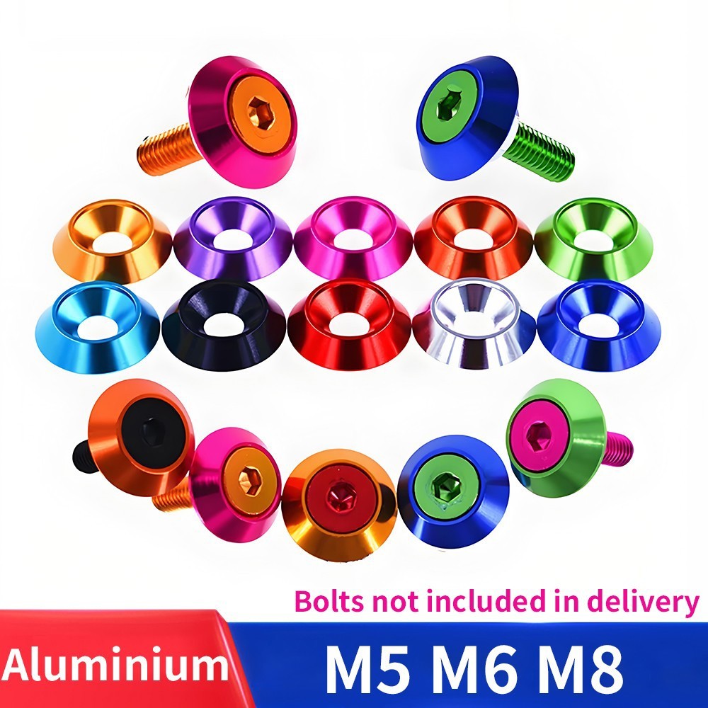 M5 M6 M8 Cup Washer Anodized Aluminium Flat Washers