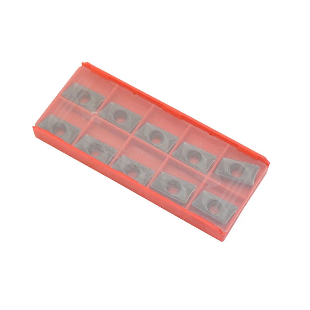 Set Of Indexable Uncoated Apkt1604 Inserts With Plastic Case