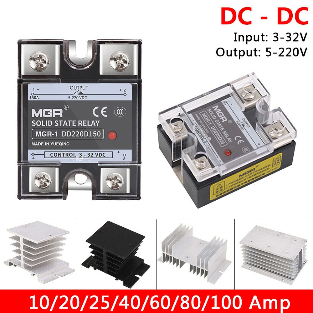 Solid State Relay 10-100 Amp 3-32V Input