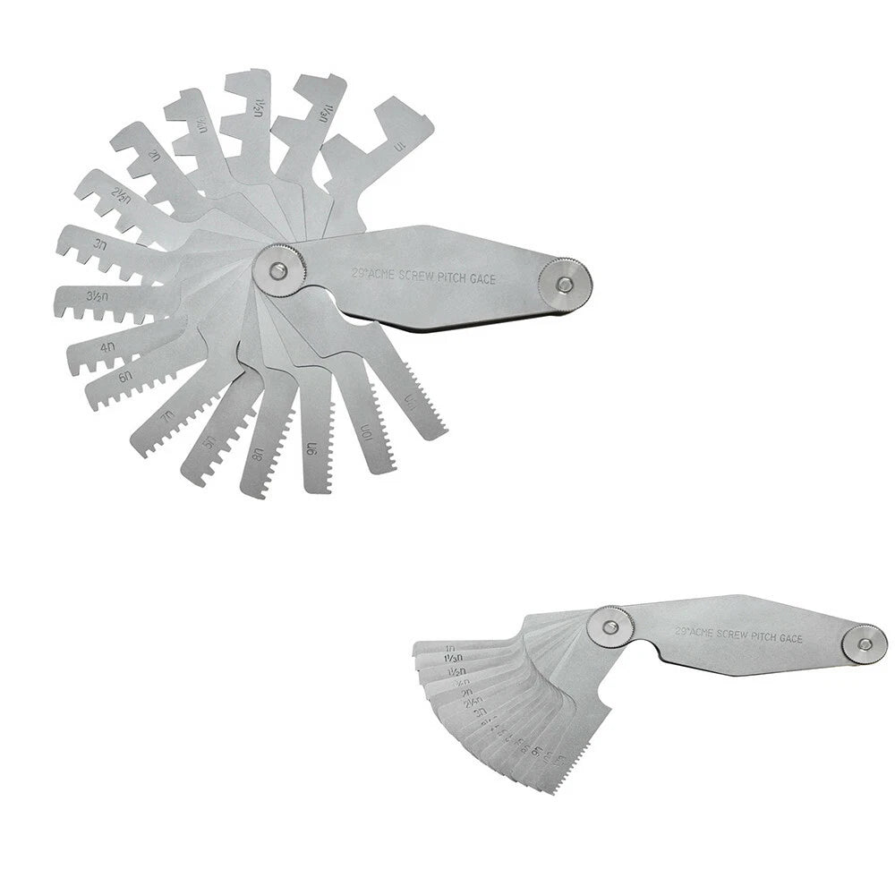 16 Blades Screw Pitch Gauge 29 Degree Angle Thread 1n - 12n