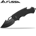 Flissa 2.5" Mini Stainless Steel Folding Pocket Knife Drop Point