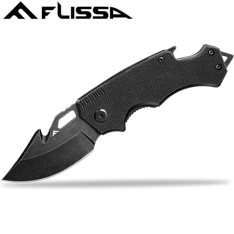 Flissa 2.5" Mini Stainless Steel Folding Pocket Knife Drop Point
