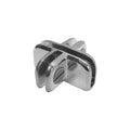 4 Way Inside Shelf Connector Clip 3/16" Tempered Glass Shelf Chrome