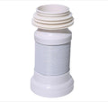 Wall Mounted Toilet Drain Pipe Flexible Extendable White Pvc Sewage