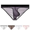 Men Lightweight Mesh Underwear Briefs Elastic Low Rise Bulge Pouch