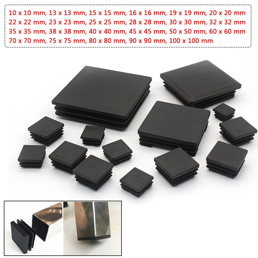 Square Blanking End Cap 10x10-100x100mm
