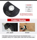 2pc-pack HSS Wood &amp; Metal Oscillating Multi Tool Half Round Saw Blade Dia. 85mm