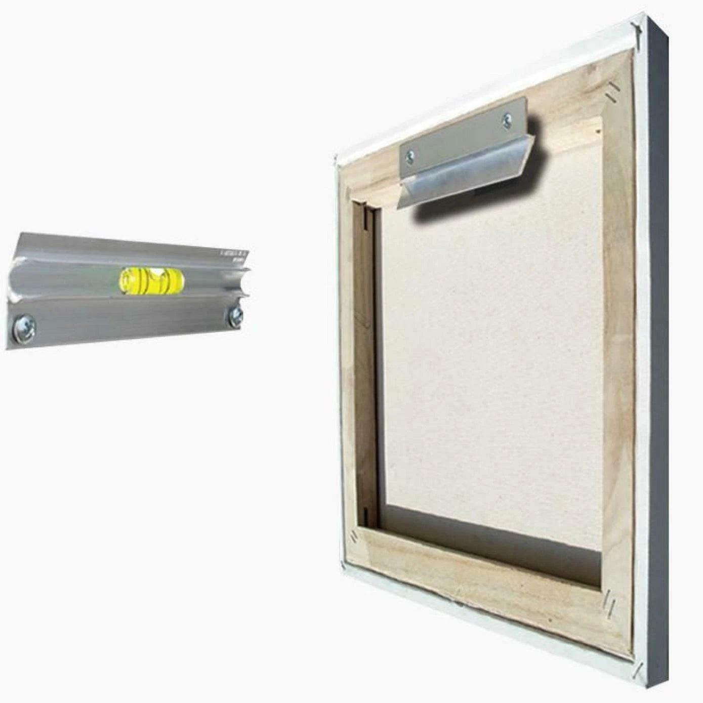 Canvas Frame Picture Flush Hanger 30cm 12" Hangman Screws &amp; Level 13KG