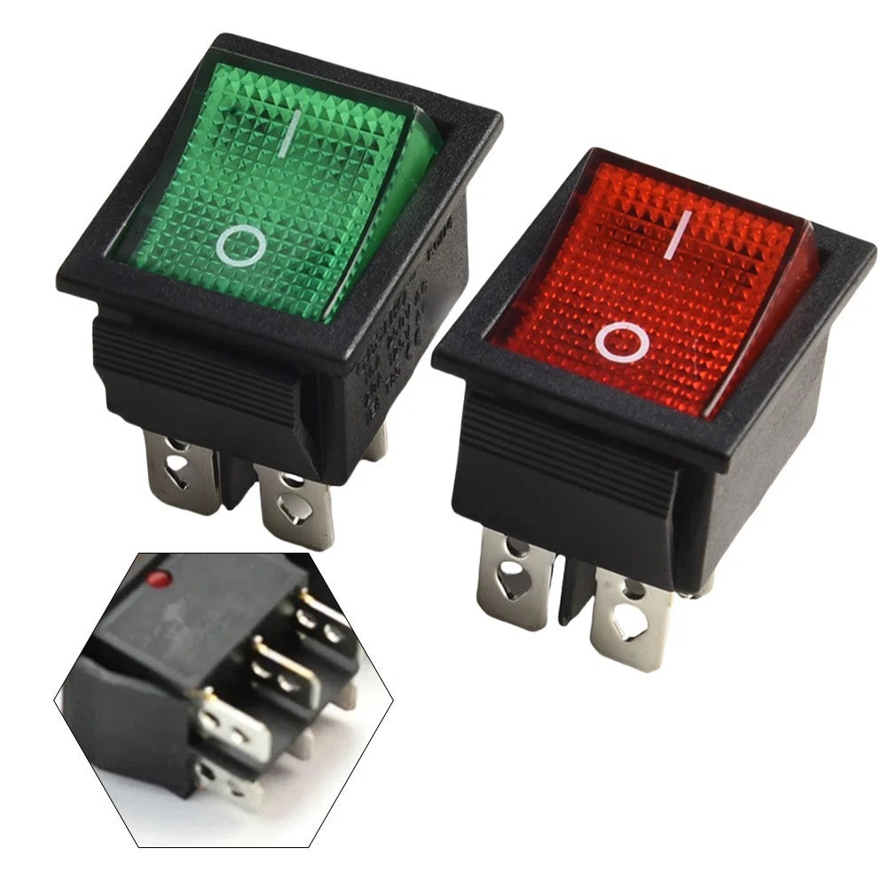 Kcd7 Rocker Switch 6 Feet With Two Modes Red Green Light For