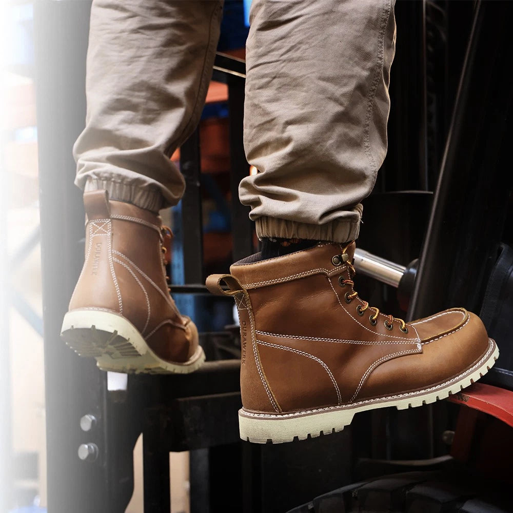 Durawerk Us Size 9.5 Men's Composite Toe Work Boot Non-slip Safety