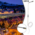 10*model Railway Warm White Ho Scale Lamps Post 1:87 Street Light