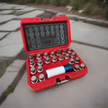 23pcs Anti-Theft Wheel Locking Lug Nut Key Set Ribe & Spline Bit Fit VAG Audi VW