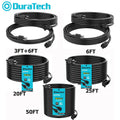 DuraTech 50 ft/25ft/20ft/6ft/3 ft Extension Cord Outdoor 16/3 SJTW 13