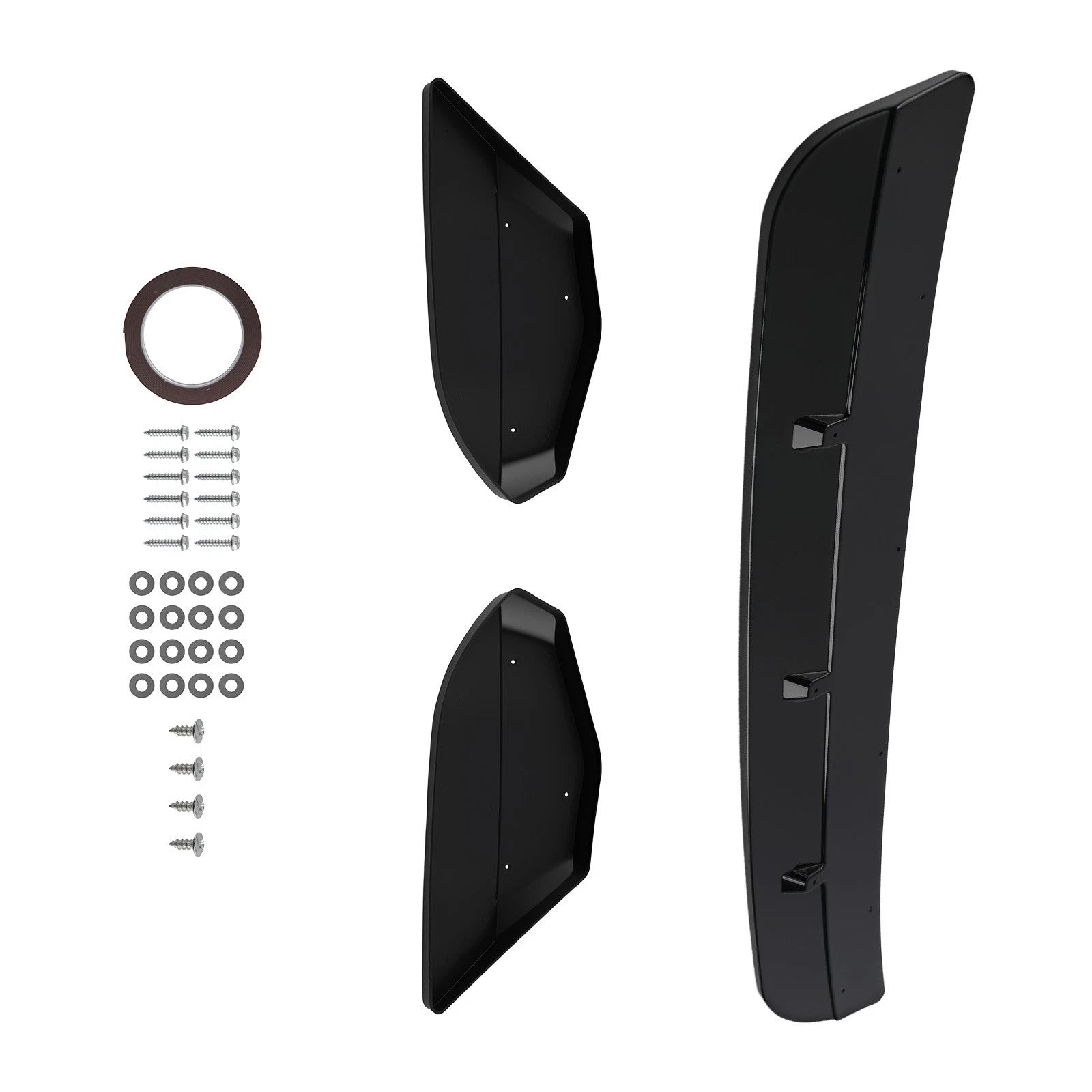 3PC For BMW X3M X4M F97 F98 Black Front Bumper Lip Splitter Spoiler Body Kit