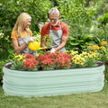 WORKPRO Galvanized Raised Garden Bed 4x2x1ft Safe Edge Rust Corrosion Protection