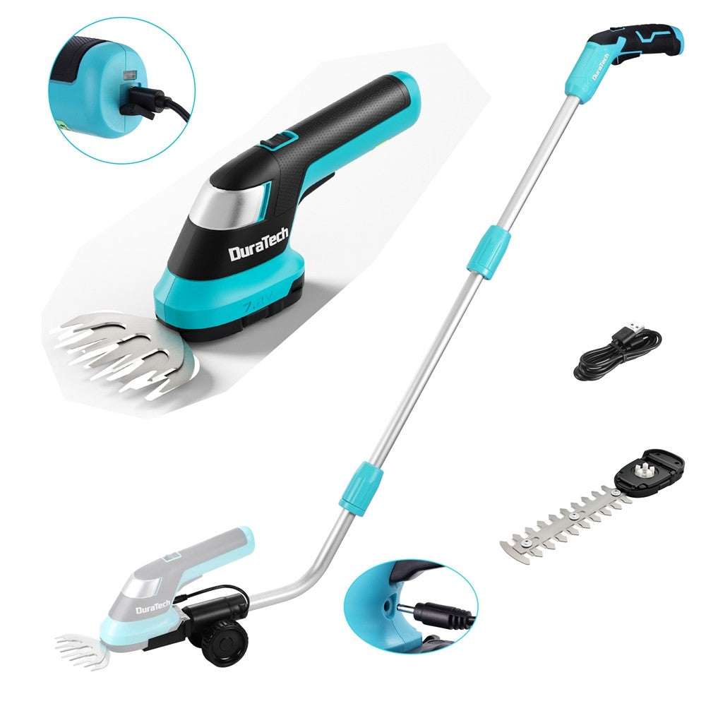 DURATECH 3-in-1 Cordless Electric 7.2V Grass Trimmer by DURATECH
