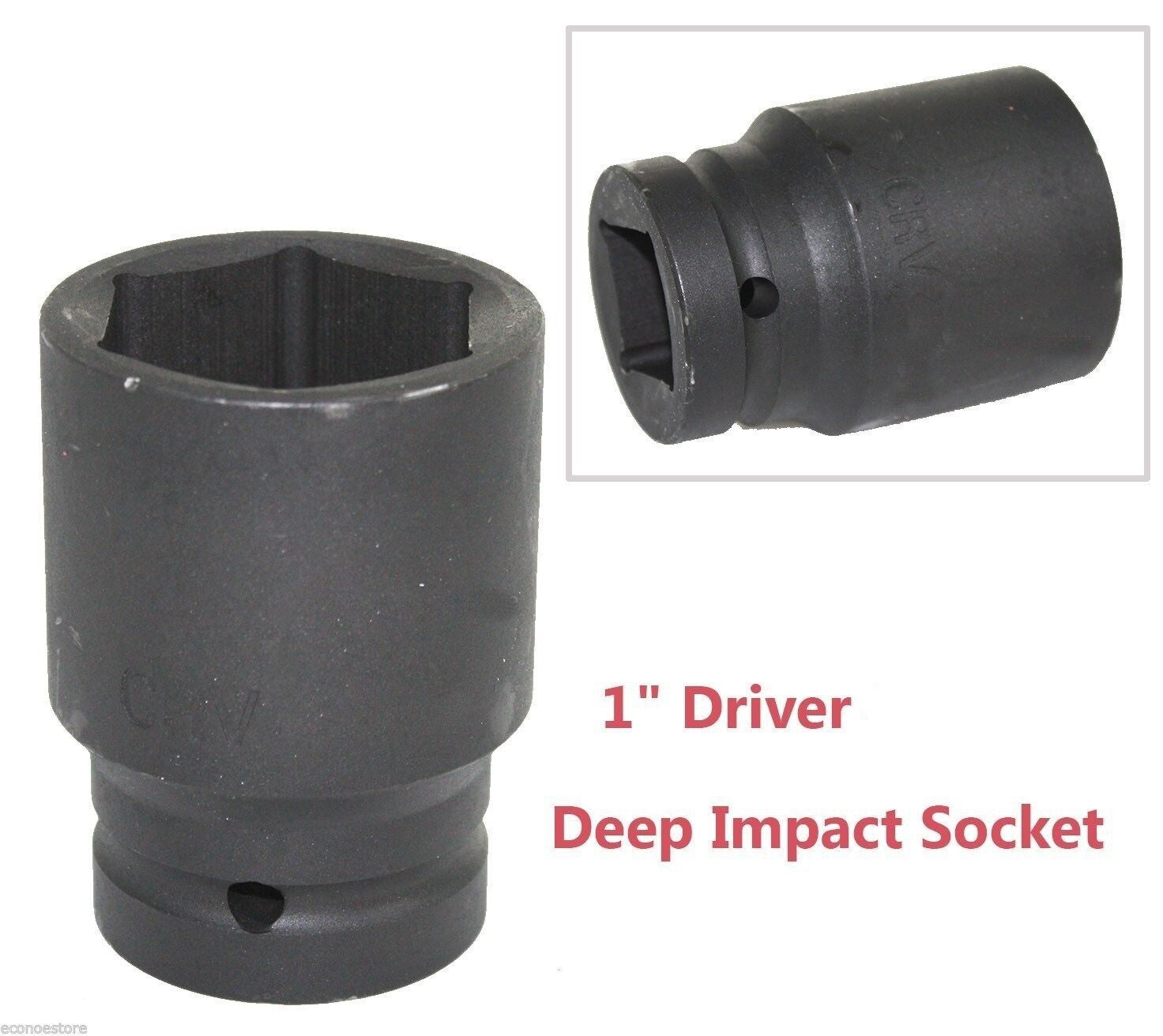 1" Dr. 6 point 35 mm Heavy Duty Lug Nut Spindle Impact Socket