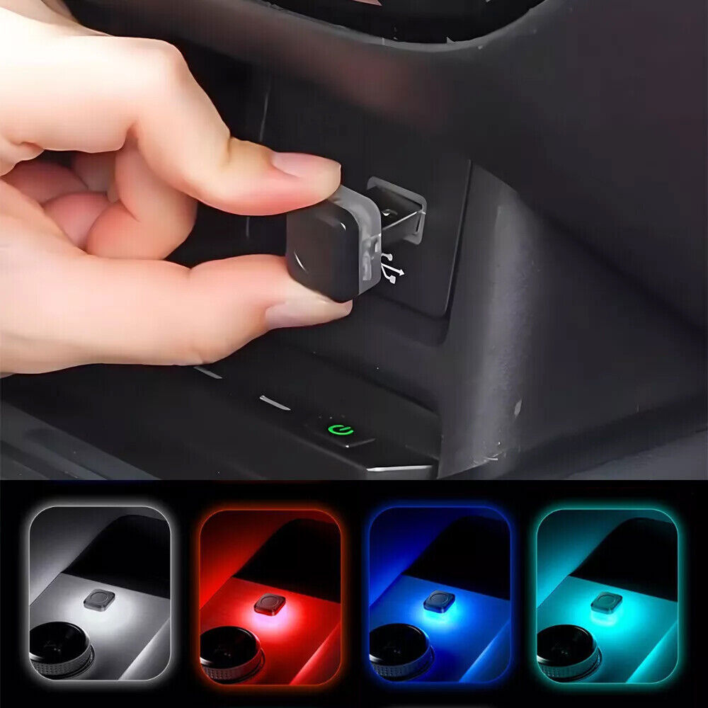 1x Mini USB LED Car Interior Lamp Neon Atmosphere Light Ambient Bulb
