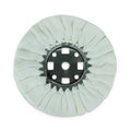 8" White Domet Flannel Airway Polishing Wheel 3" Center Plate x 5/8" Arbor Hole