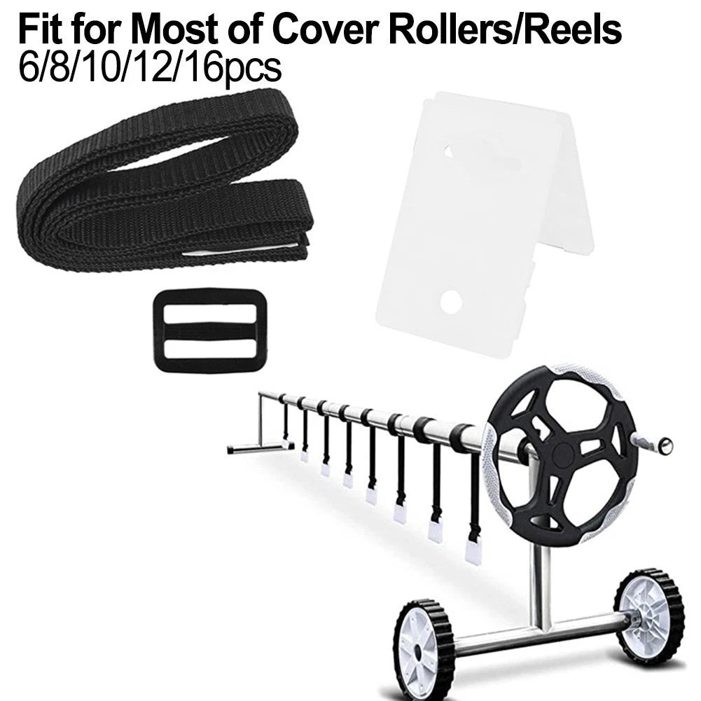 Adjustable Fastening Straps For Solar For Pool Cover With Clips And