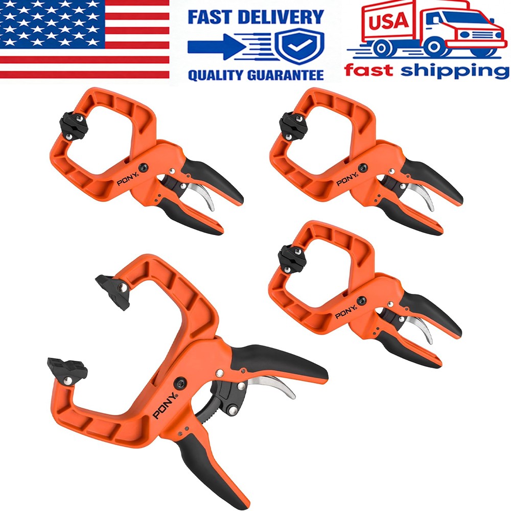 PONY 4-Pack 4-Inch Quick-Release Ratcheting Clamps by PONY