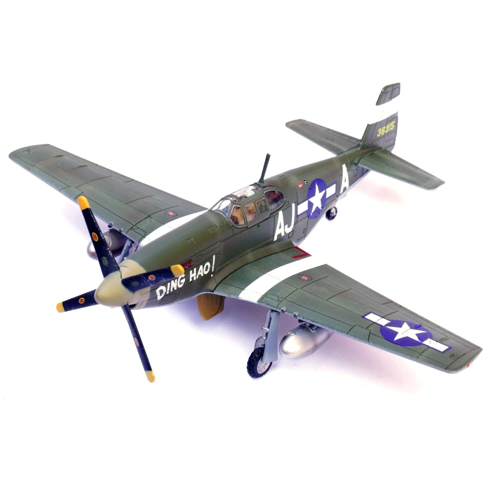 13x16cm Alloy+pc 1:72 Wwii Usaaf P-51b Mustang | Built Supply Co