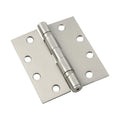 3 -1/2" Mortise Ball Bearing Butt Hinge Brushed Nickel