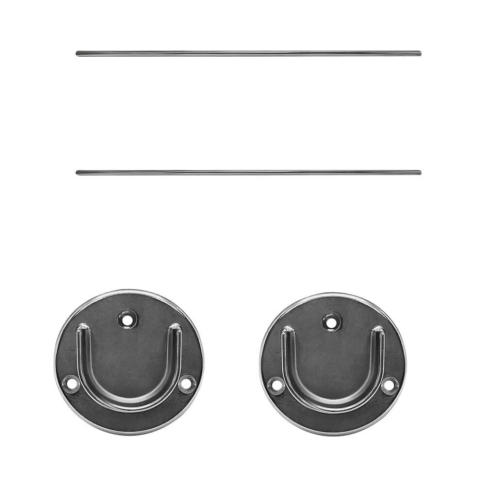 4 Ft Round Tubing Combo With U Flange Half Round Wall Flanges 1-1/4"