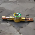 HVAC Sight Glass Moisture Indicator 1/2” Solder Copper Line Joint Connection