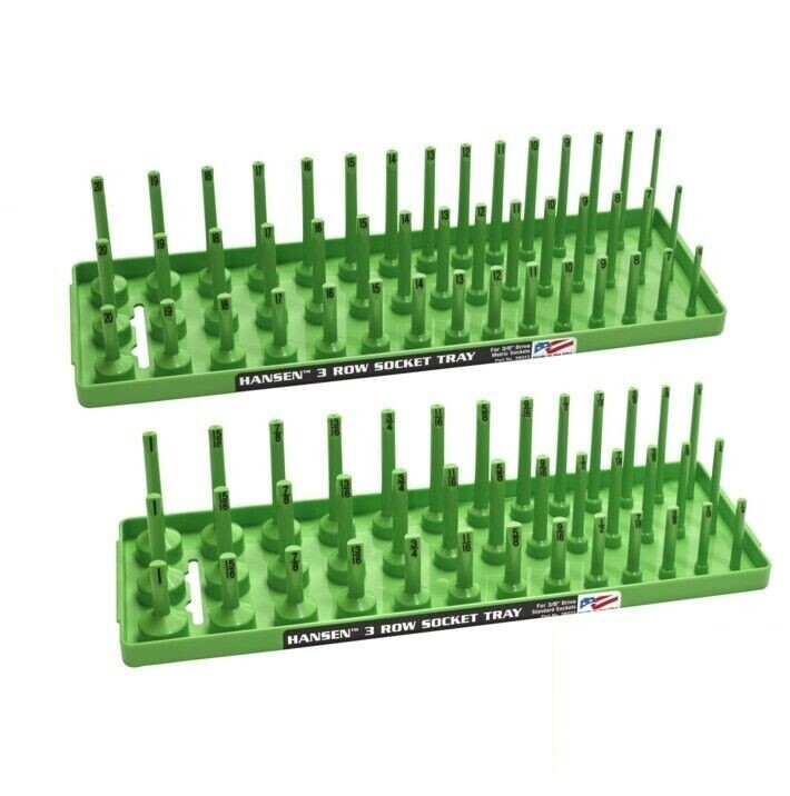 Hansen 3/8" Socket Organizer Holder Tray Set