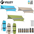 Villey Khaki/green/bl<wbr/>ue Waterproof Camping Tarp Hammock Tent