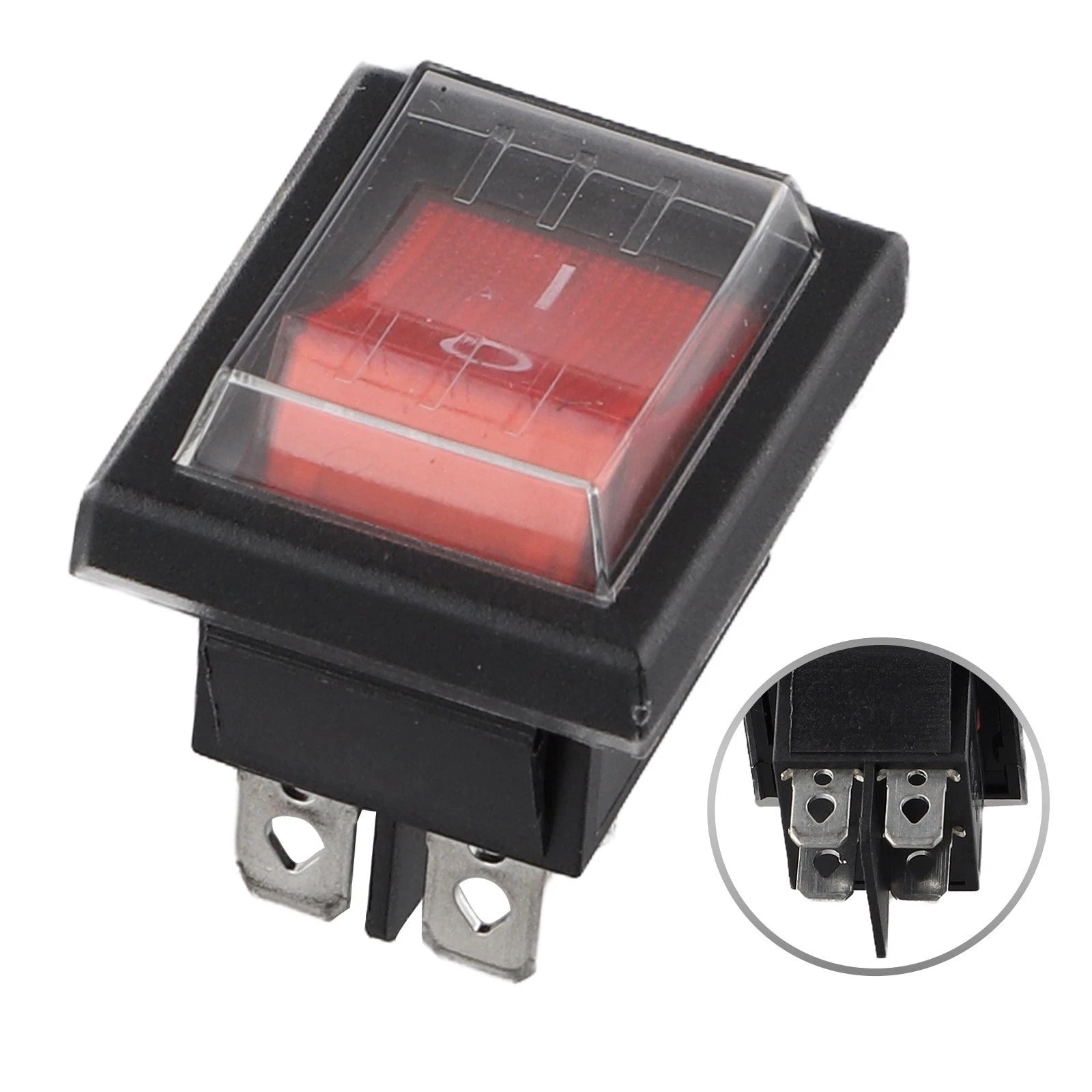 Rocker Switch Power Button 37*30*33mm 4 Pins On/off With Waterproof