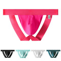 Mens Underwear Ice Silk Briefs Low Waist Pouch Panties Open Butt