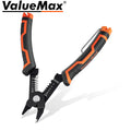Valuemax Wire Stripper Cutter 10-22awg 6" Wire Stripper Flush Cutter