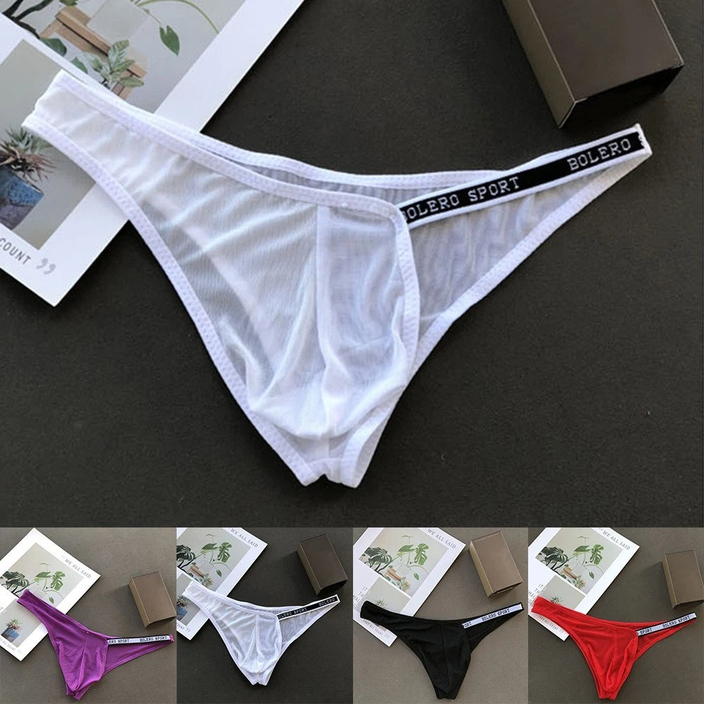 Low Waist Panties Men Thong Underwear All Season Wear Quick Dry Fabric