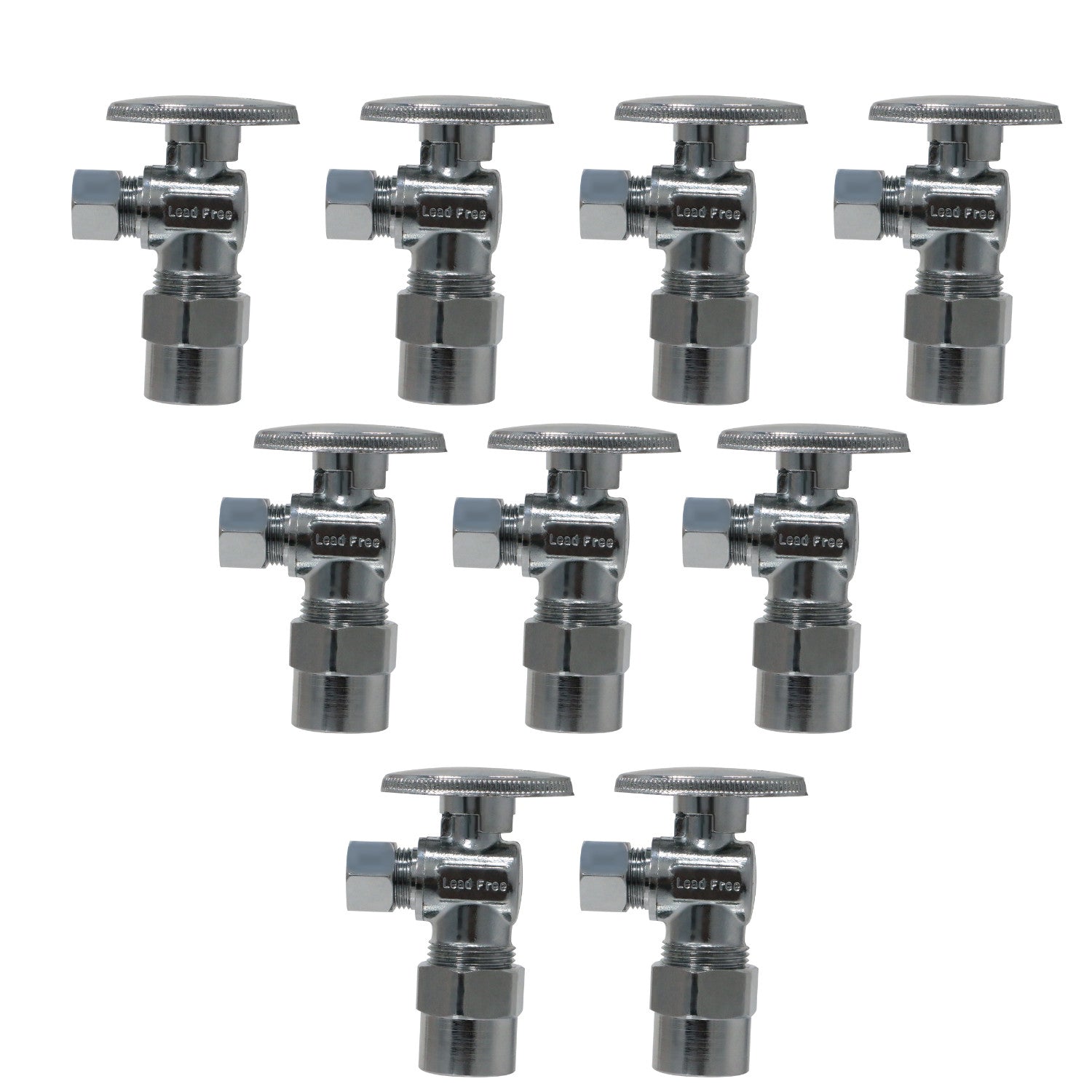 XFITTING 1/2" CPVC x 3/8" OD Compression Angle Stop Valve