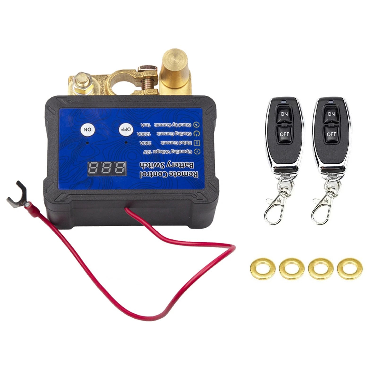 240a Remote Battery Disconnect Switch With A Negative Pole Of 15-17mm