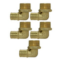 XFITTING 1" Pex B x 1" Male Threaded Elbow 5 Pack