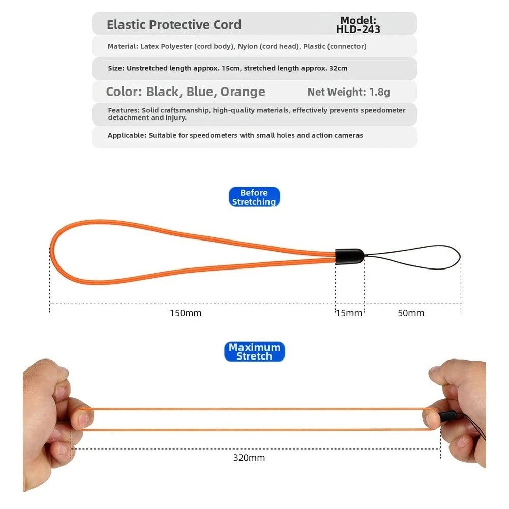 Stretchable Elastic Strap For Bike Computer Camera Mount Anti-loss