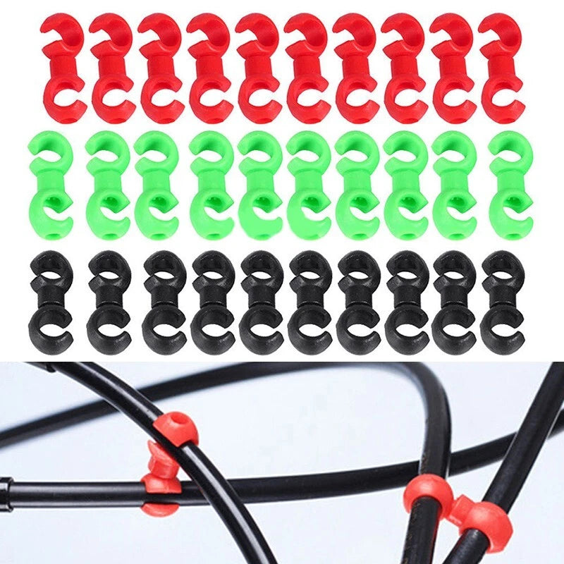 S Shaped Hook Clips Rotating Bike Brake Gear For Cross Cable Tidy-clip