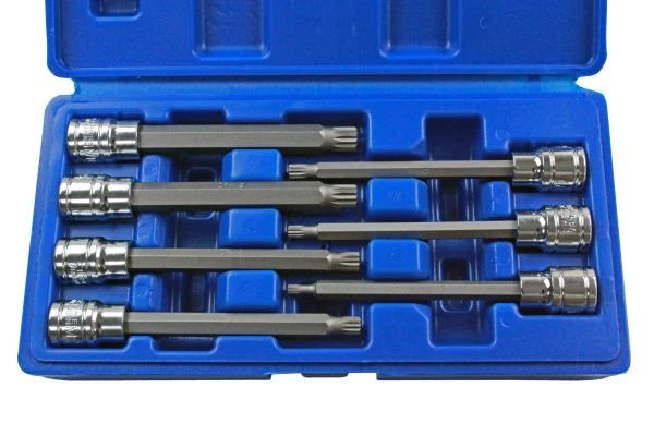 Spline Bit Socket Set 3/8" Drive Long Reach Us Pro 4-10mm Ratchet