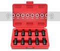 10pc 3/8" Dr 48mmL S2 Steel Hex Allen Socket Bits Set