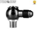 AN-12 120 Degree Swivel Seal Hose Fitting Black by Unbranded