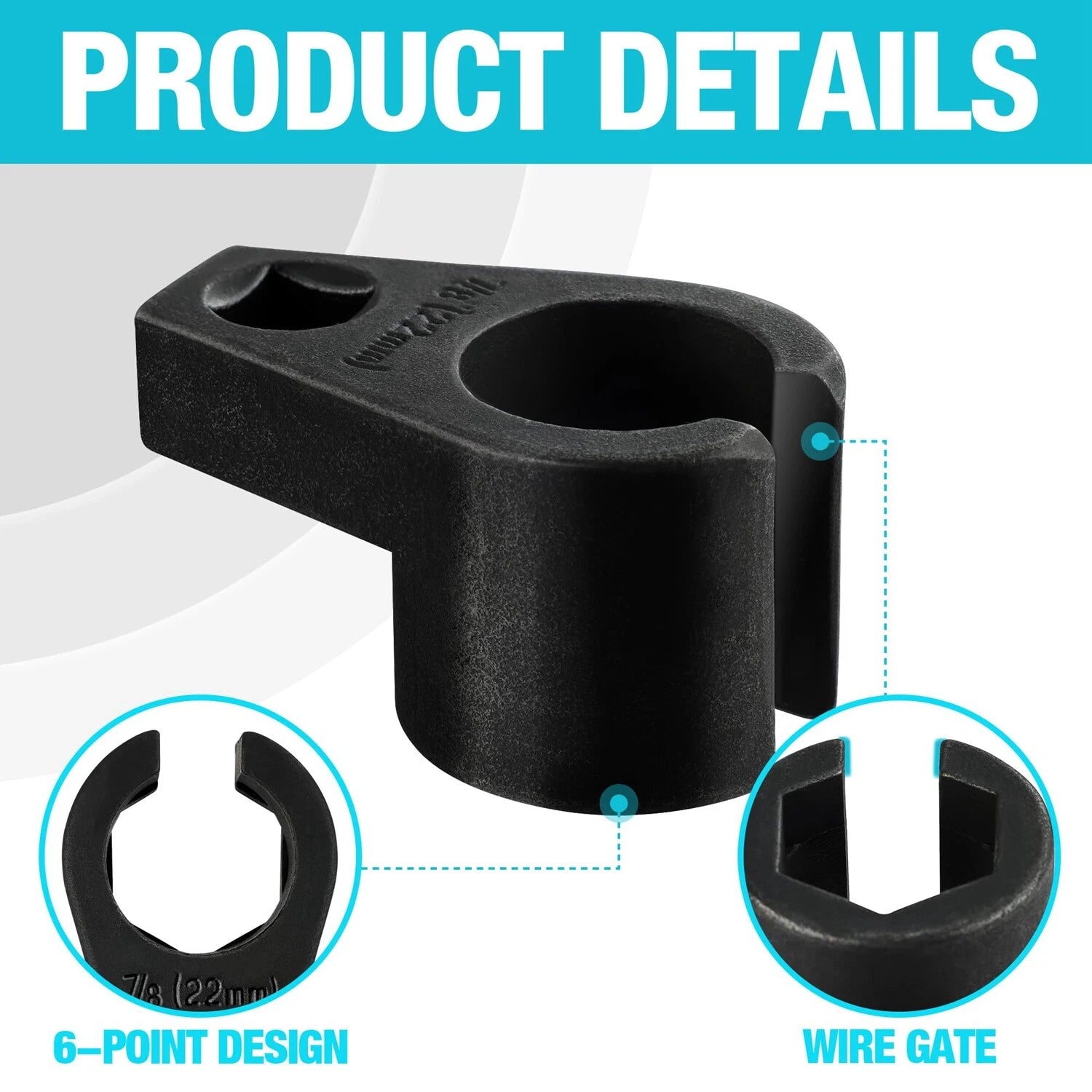 New 7/8-inch 22mm Offset Oxygen O2 Sensor Socket Wrench Removal Tool