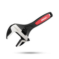Arrow 8" Adjustable Wrench W/inch/metrics Cr-v Steel Wide Jaw Black
