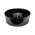 Moon Round Shaped Vessel Bathroom Vanity Sink 18-3/8" Diameter Black