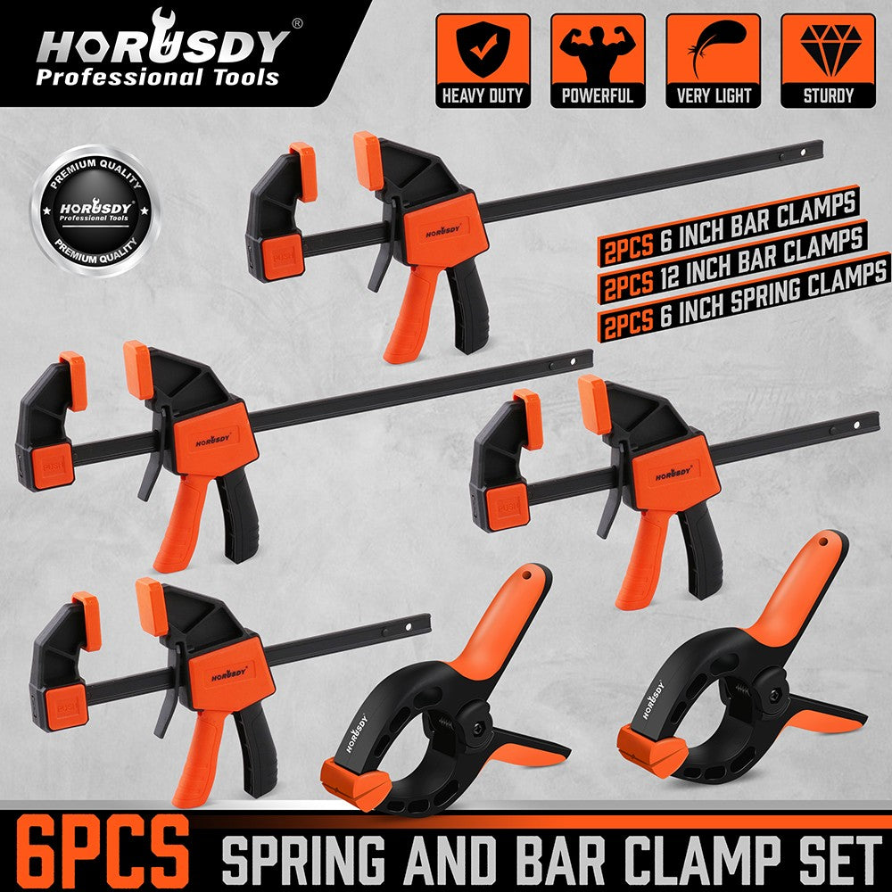 Bar Clamps Set 6''/12'' Woodworking Bar Clamp | Built Supply Co